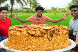 MAQLOOBA | Palestinian Maqlooba Recipe | Arabian Chicken Maqlooba | Village Food