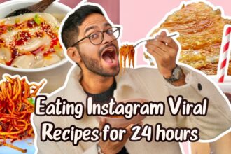 EATING VIRAL INSTAGRAM RECIPES FOR 24 HOURS 😅 I WASN'T READY FOR THIS NEW YEAR CHALLENGE!!!