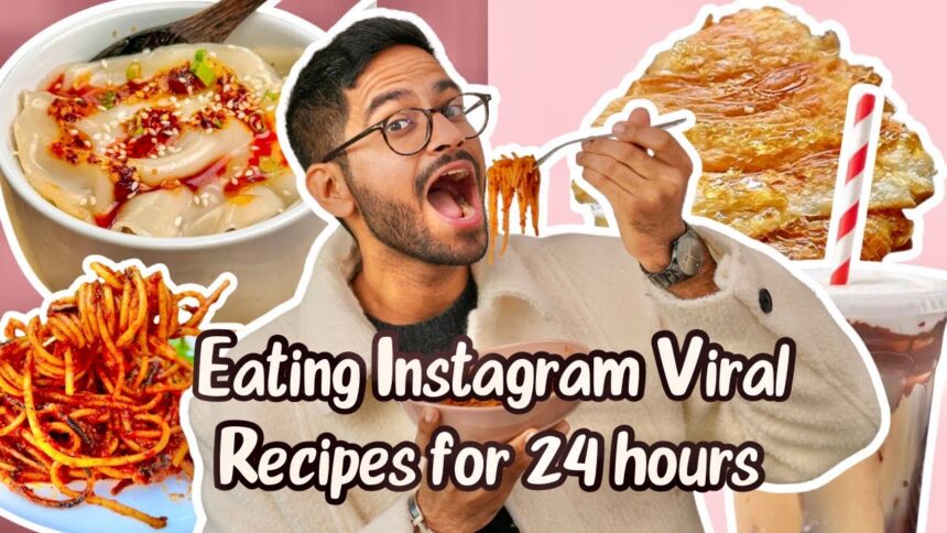 EATING VIRAL INSTAGRAM RECIPES FOR 24 HOURS 😅 I WASN'T READY FOR THIS NEW YEAR CHALLENGE!!!