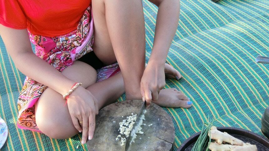 New Food - Today YaYa Cooking Pork Recipe In The Forest