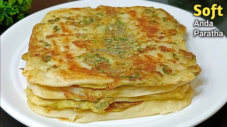 Egg Paratha Recipe | BreakfastRecipe | Liquid Dough Nasta | Egg Roll Recipe