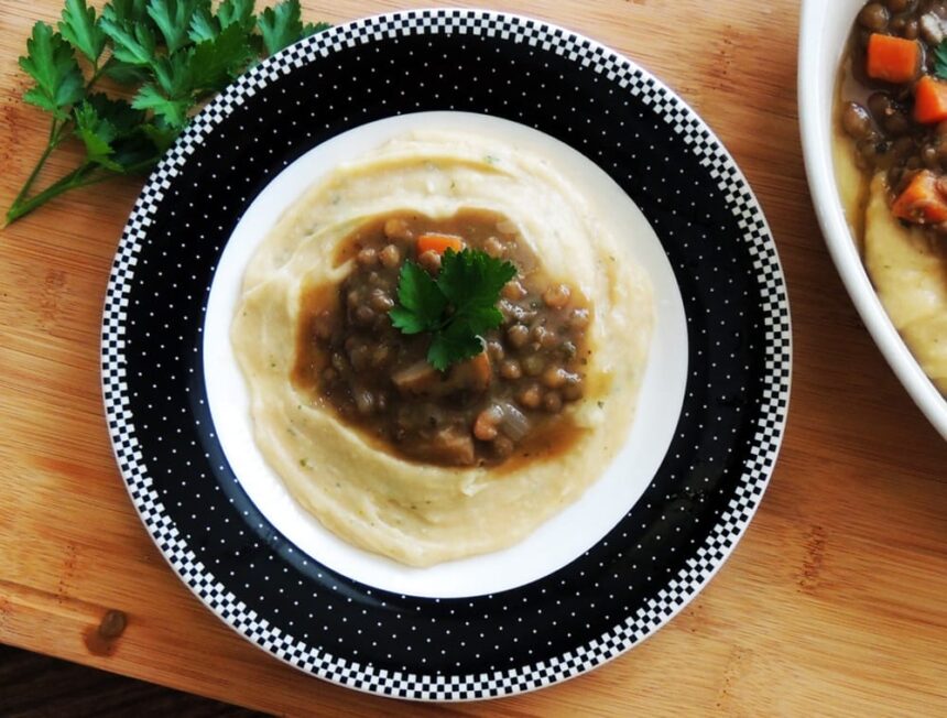 Lentils With White Bean and Potato Mash [Vegan] – One Green Planet