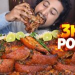 Ohh 😦 MUKBANG & RECIPE : 3kg HUGE PORK MEAT 🥩 COOKING & EATING CHALLENGE 🥵 | Hungry gadwali