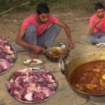 Delicious Mutton Masala Recipe Cooking & Eating in village style | Bihari Mutton Curry Recipe