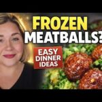 6 Easy Dinner Ideas Using Frozen Meatballs (Crockpot & Oven Recipes!)