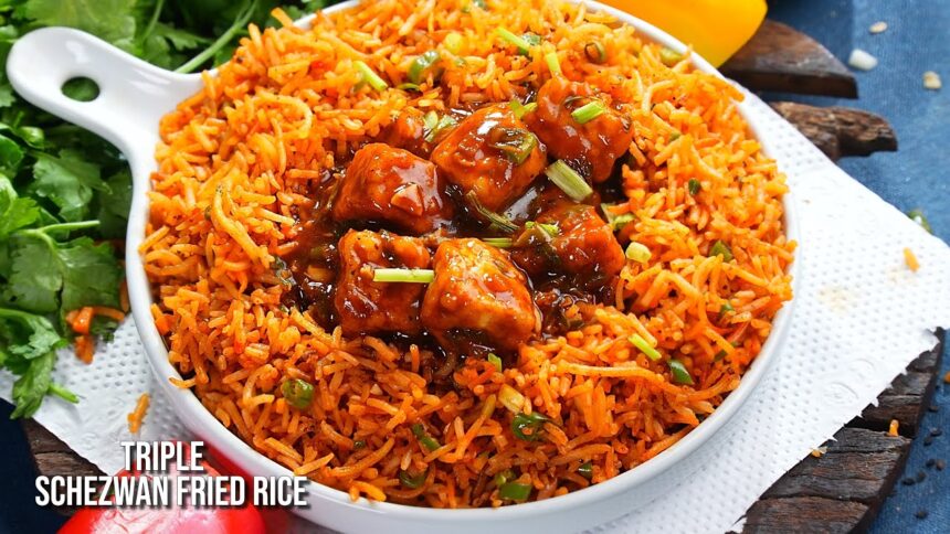 ట్రిపుల్ ఫ్రైడ్ రైస్ ఎప్పుడైనా ట్రై చేసారా? పక్కా హోటల్ టేస్ట్ గ్యారంటీ | Triple Schezwan Fried Rice