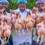 CHICKEN | Full Fried Chicken Veg Curry Recipe Cooking in Village | Chicken Cooking with Vegetables