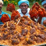 MUTTON BIRYANI | Nalli Biryani Recipe Cooking in Village | Mutton Bone Marrow Biryani | Mutton Shank