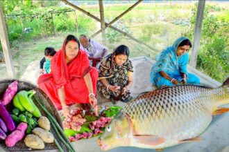 গরমের শুরুতেই শুক্তো রান্না করলাম সাথে 3 কেজি ওজনের আমেরিকান রুই মাছ কেটে রান্না আর খাওয়া দাওয়া
