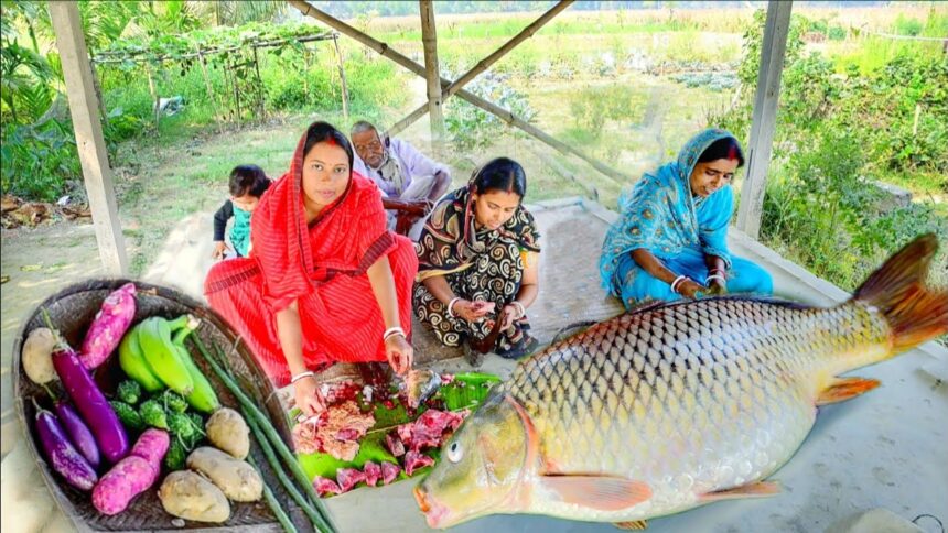 গরমের শুরুতেই শুক্তো রান্না করলাম সাথে 3 কেজি ওজনের আমেরিকান রুই মাছ কেটে রান্না আর খাওয়া দাওয়া