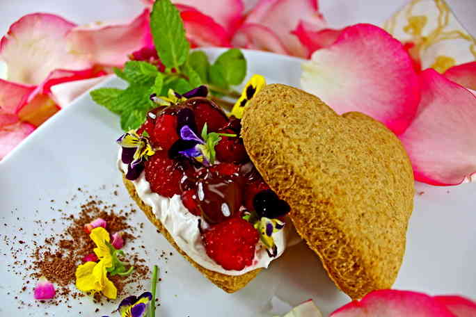 Chocolate Raspberry Shortcakes With Coconut Whipped Cream [Vegan] – One Green Planet