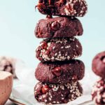 Fudgy Chocolate Tahini Cookies (1 Bowl!)