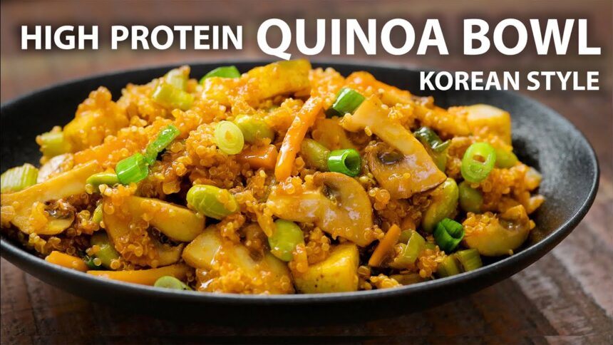 KOREAN STYLE QUINOA Recipe | Easy Vegetarian and Vegan Meals | Quinoa recipes