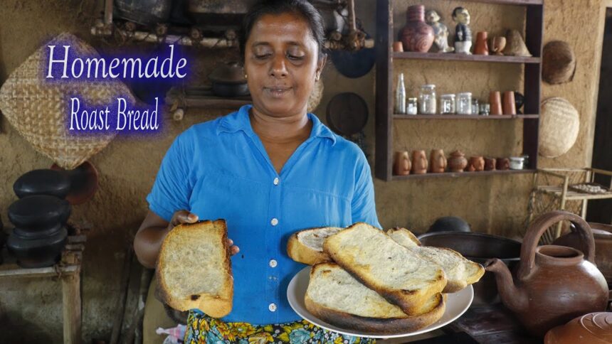 Roast Bread 🤩You too can make toast bread this easy at home.  village kitchen recipe