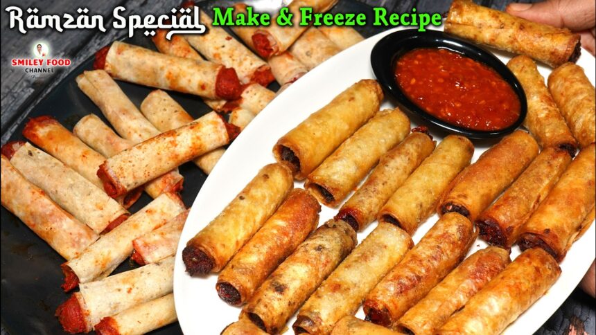 क्रिस्पी चिकन रोल बनाकर पूरा रमजान महीना खाये Ramzan Special Recipe Chicken Cigar Roll Iftar Recipes
