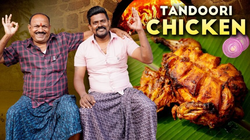 Tandoori chicken || Brick Oven Tandoori Chicken Recipe || Food on Farm ||