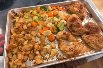 Easy Chicken Dinner Recipes - Chicken And Potatoes! | Sheet Pan Roast Dinner Everyone Loves!