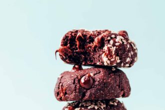 Fudgy Chocolate Tahini Cookies (1 Bowl!)