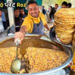 25/- Rs Level 3000 Nashta 😍 Flying Pani Wale Chole Bhature | Street Food India