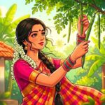 Peaceful Rainy Day: Indian Village Cooking Ghibli ASMR | Traditional Life Routines