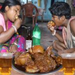 Unic Method Pork Masala Curry Eating And Wine Drink Tribe Couple ||