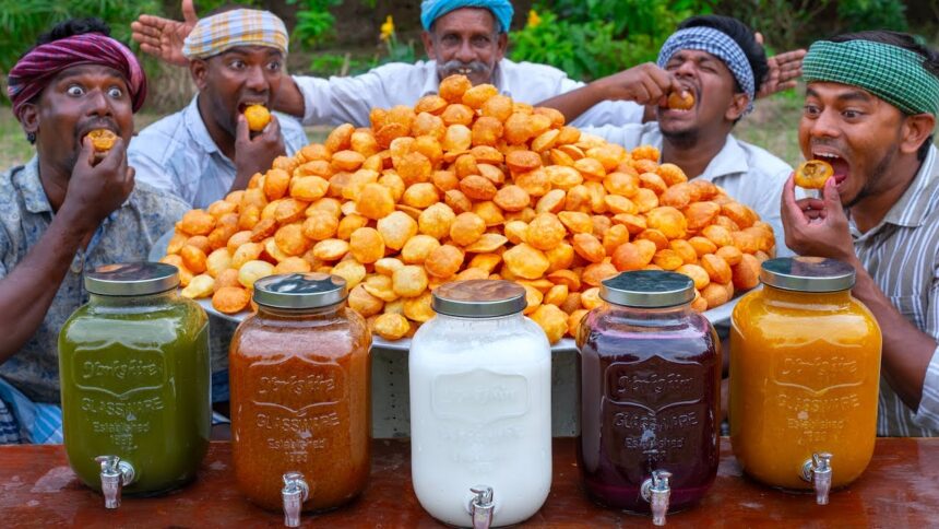 PANI PURI | 5 Flavours Pani | Dahi Mango Beetroot Teekha Meetha Golgappa Recipe | Indian Street Food