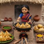 Miniature Doll Delicious Samosa Cooking ASMR | Indian Village Tiny Kitchen Recipe