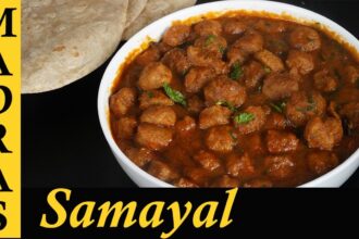 Meal Maker Masala Recipe in Tamil | Soya Chunks Curry in Tamil