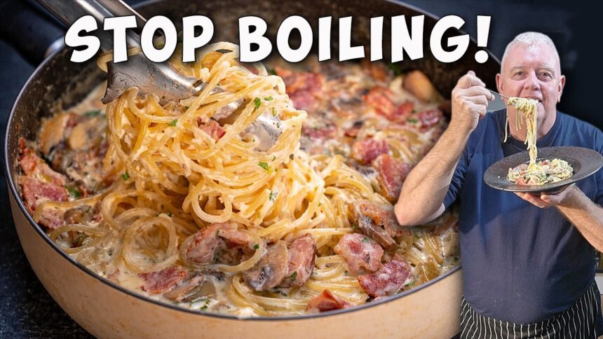 You Can Cook Spaghetti Like This!  One Pan, No Boiling