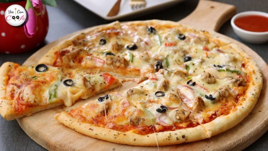 Perfect Homemade Pizza Recipe 😍 by (Yes I Can Cook)