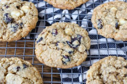White Chocolate Cranberry Oatmeal Cookies