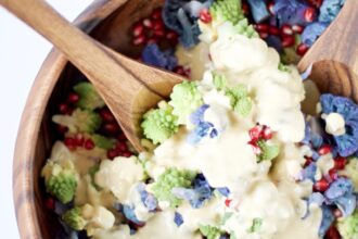 Romanesco and Cauliflower Salad With Pomegranate [Vegan] – One Green Planet