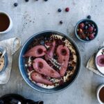 Berry Lavender Poached Pears With Granola [Vegan, Gluten-Free] – One Green Planet