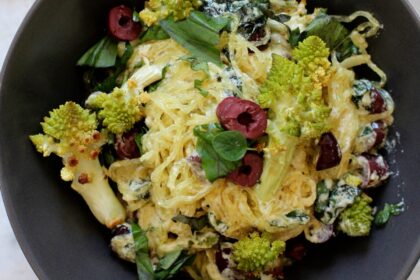Creamy Truffle Pasta With Roasted Romanesco [Vegan, Gluten-Free] – One Green Planet