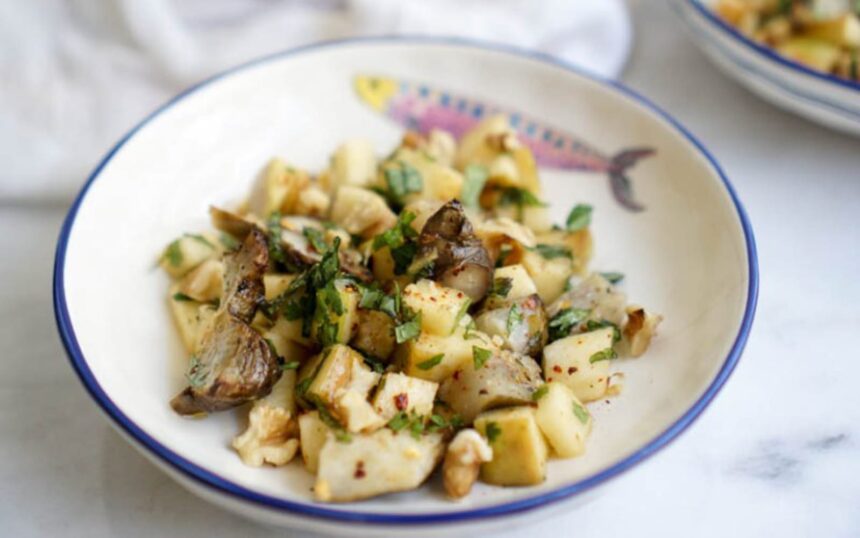 Roasted Sunchoke and Apple Herb Salad [Vegan, Grain-Free] – One Green Planet