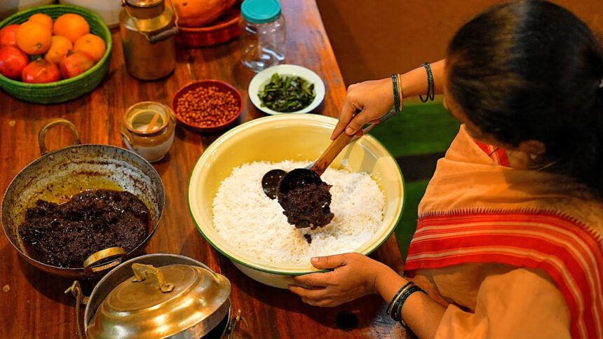 Temple Style PULIYOTHARAI - Prasadam Pulihora Recipe: Variety Rice Recipes | The Traditional Life