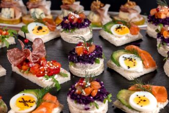 Canapes recipes - quick and tasty finger food recipe. Breakfast of Champions, Mediterranean duo