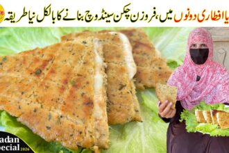 Iftar Special Instant Snacks Recipe | Chicken Sandwich Recipe for Iftar Sehri | Village Handi Roti