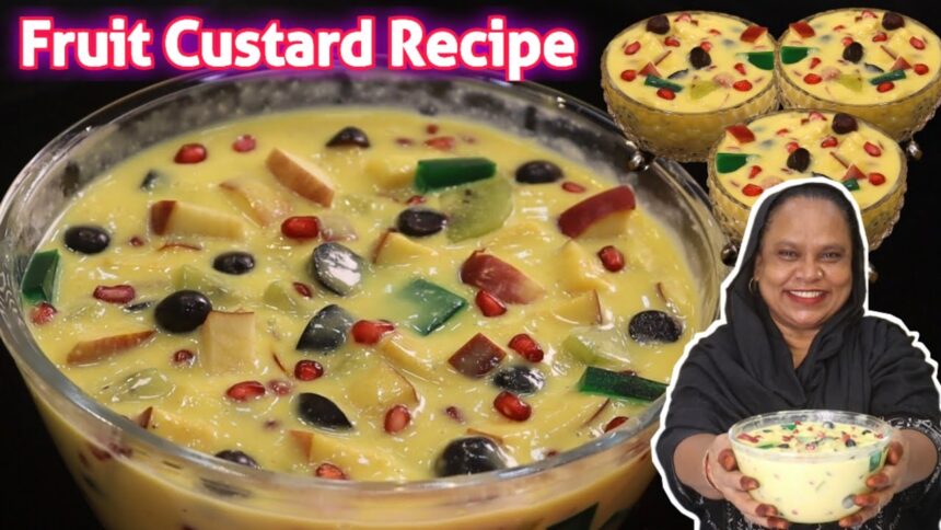 FRUIT CUSTARD RECIPE | Easy Dessert For Iftaar | Mix Fruit Custard | Ramadan Recipe