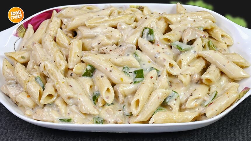 White Sauce Pasta,Easy and Simple Pasta Recipes by Samina Food Story
