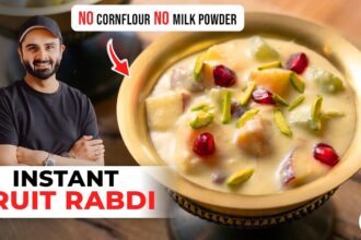 Instant Fruit Rabdi IN MINUTES! Custard Fruit Salad Recipe | इंस्टेंट फ्रूट रबड़ी | Chef Sanjyot Keer